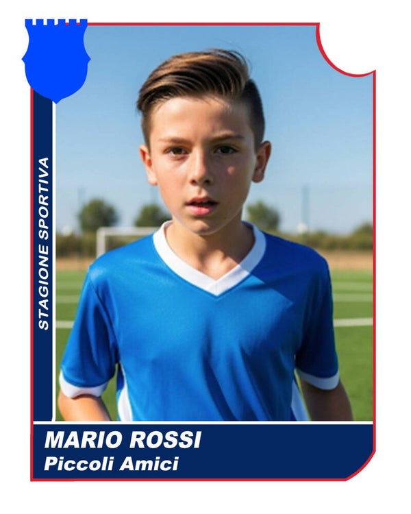 Poster 20 X 26 cm. plastificato della tua figurina