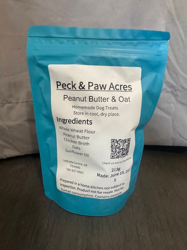 Peanut Butter & Oat Dog Treats