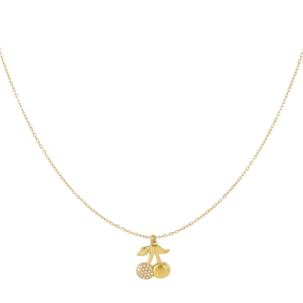 Ketting cherry glitter