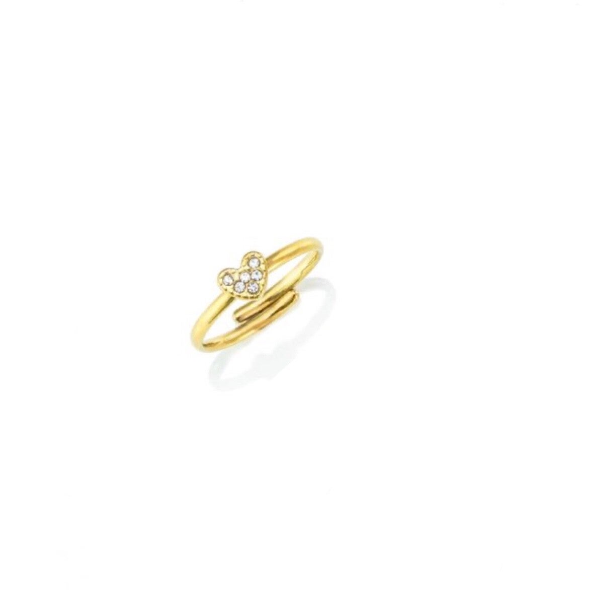 Ring glitter hart