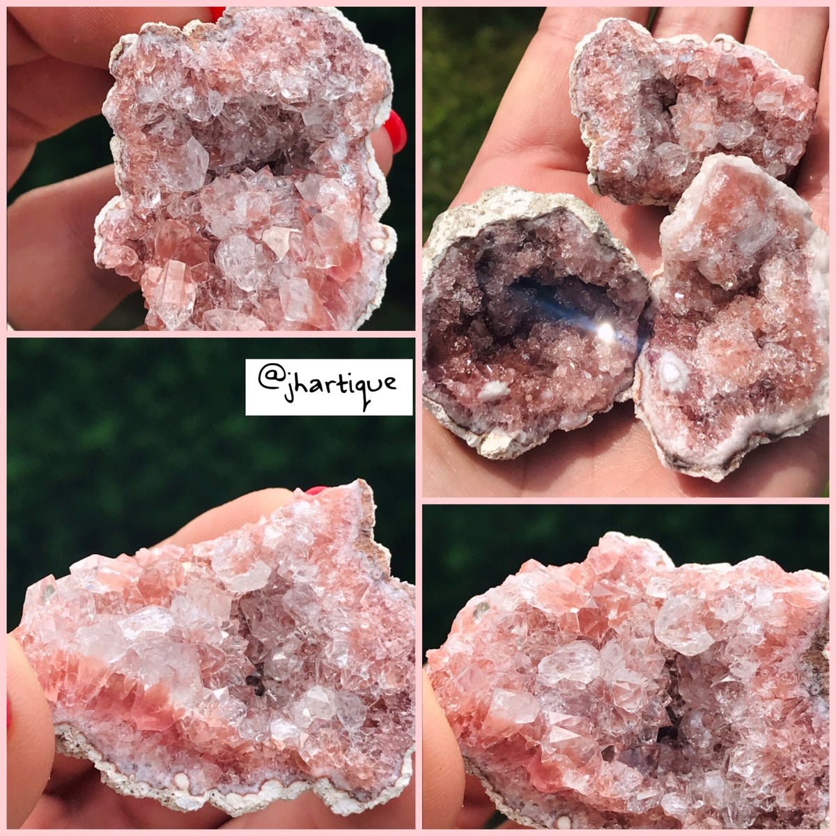 Roze amethist geode / Uitleg per kristal & steen | jhartique