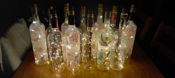 Light up bottle