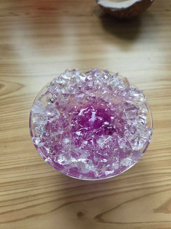 Amethyst Crystal Candle ( Peppermint )