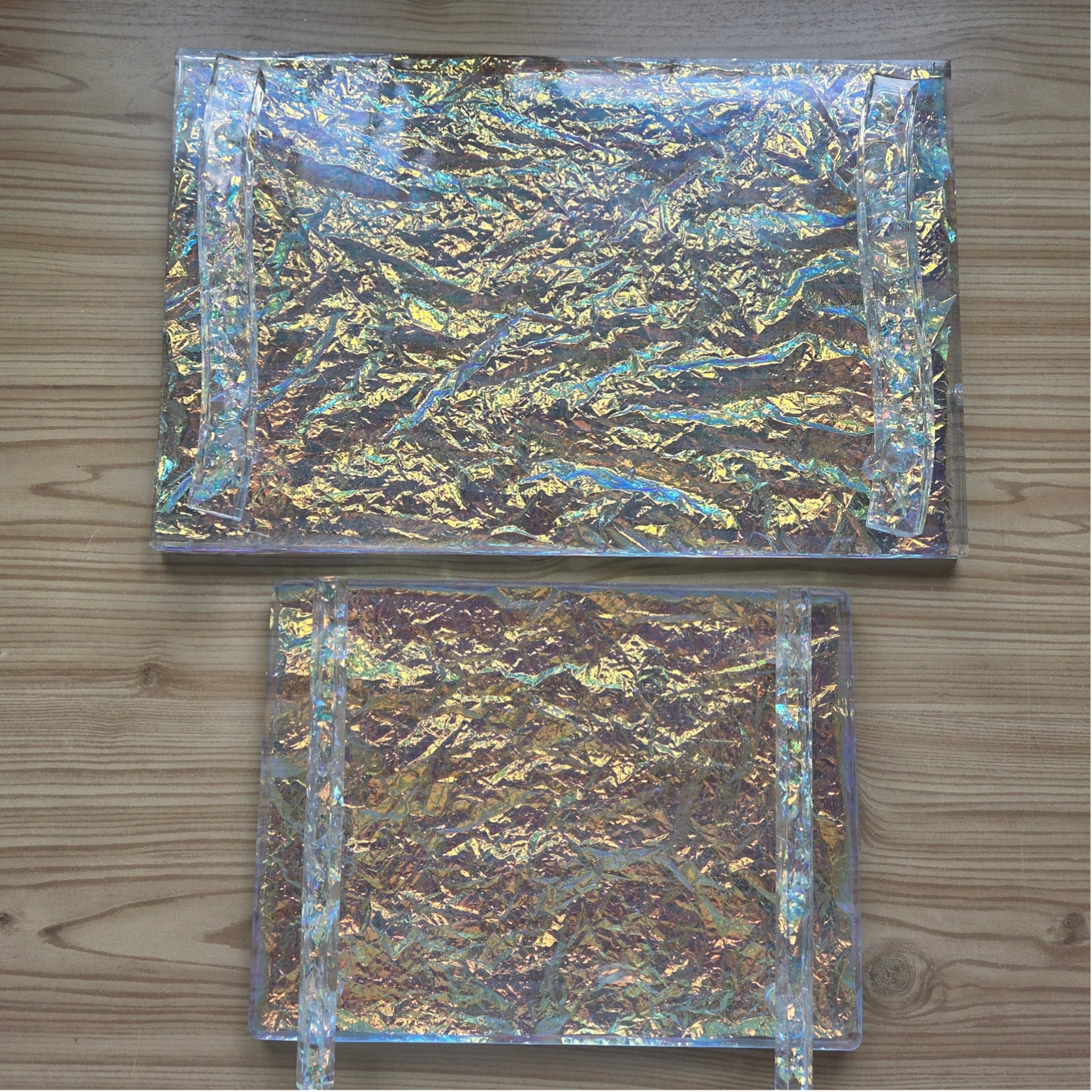 iridescent Food grade boards with/without handles