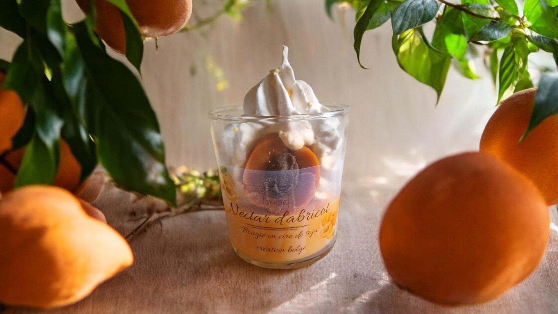Bougie gourmande abricot