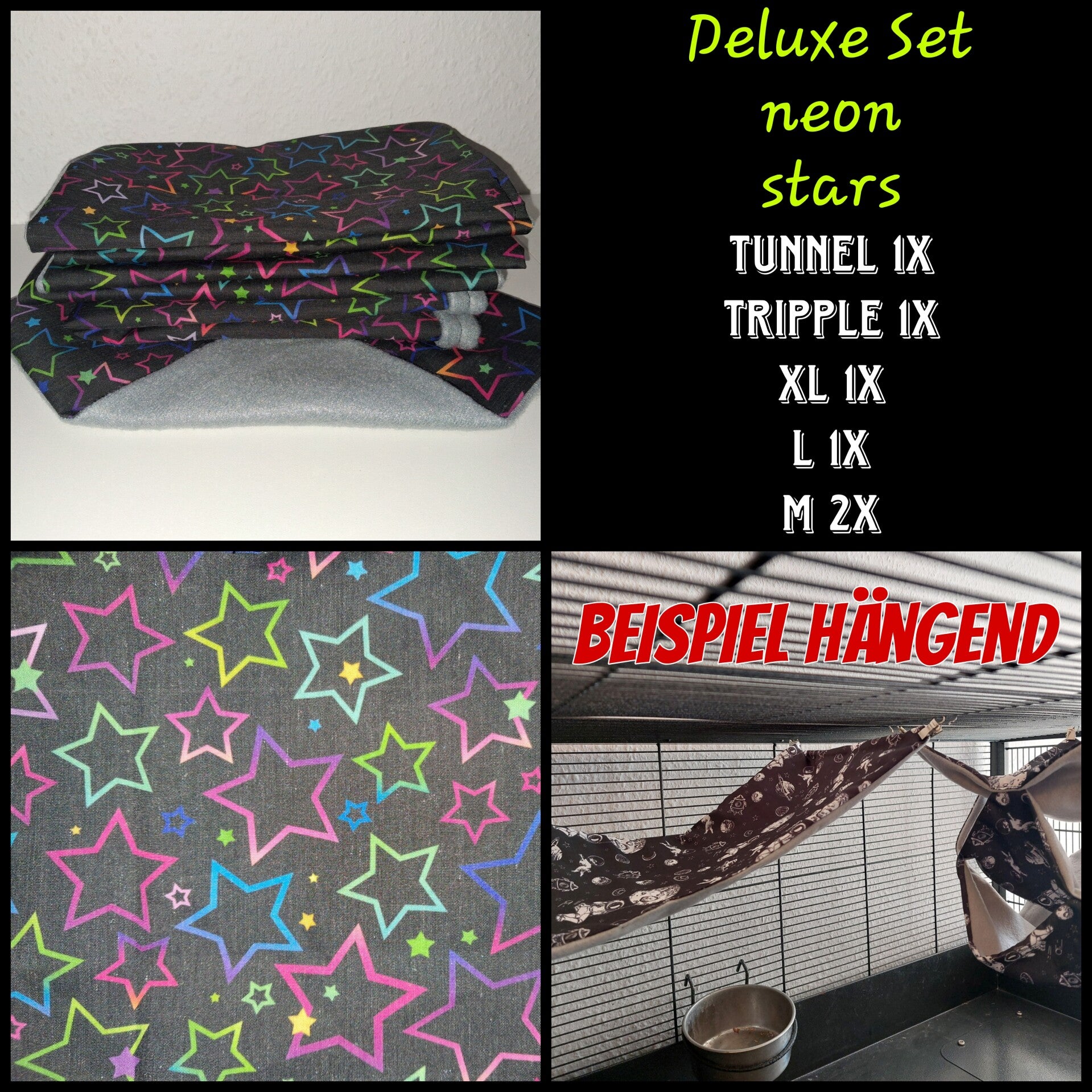 Neon Starshine Hängematten Set Deluxe