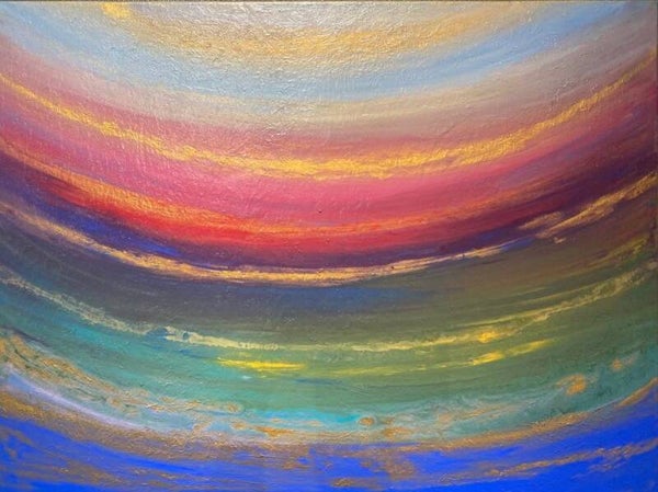 Regenboog rond de zon