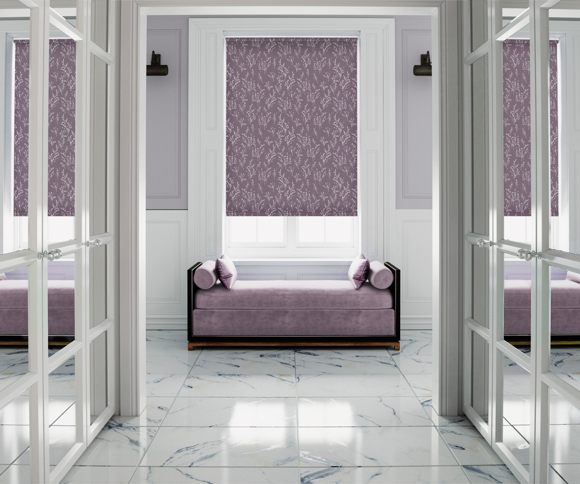 Bespoke blackout fabric roller blinds including measuring and fitting at low prices guaranteed