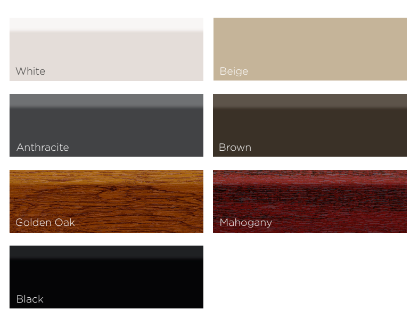 Perfect fit frame colour options