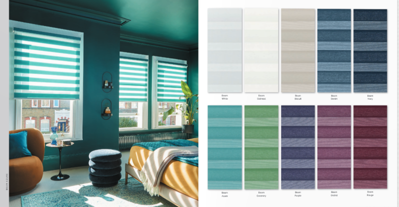 Beam day and night blinds collection