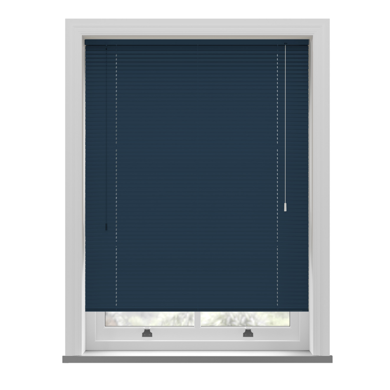 Navy metal venetian blind