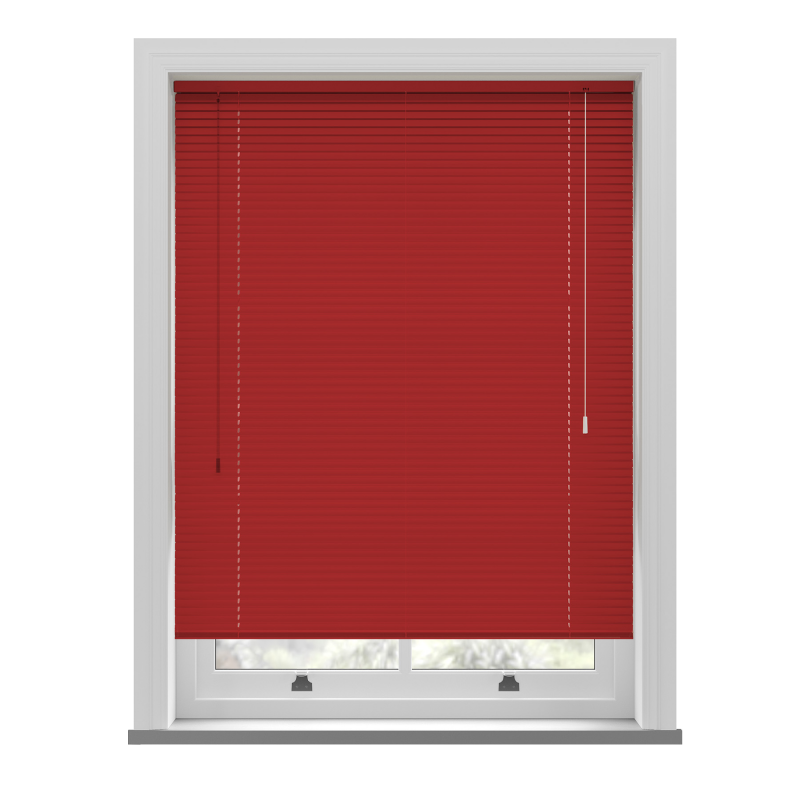 Primary red perfect fit venetian blind