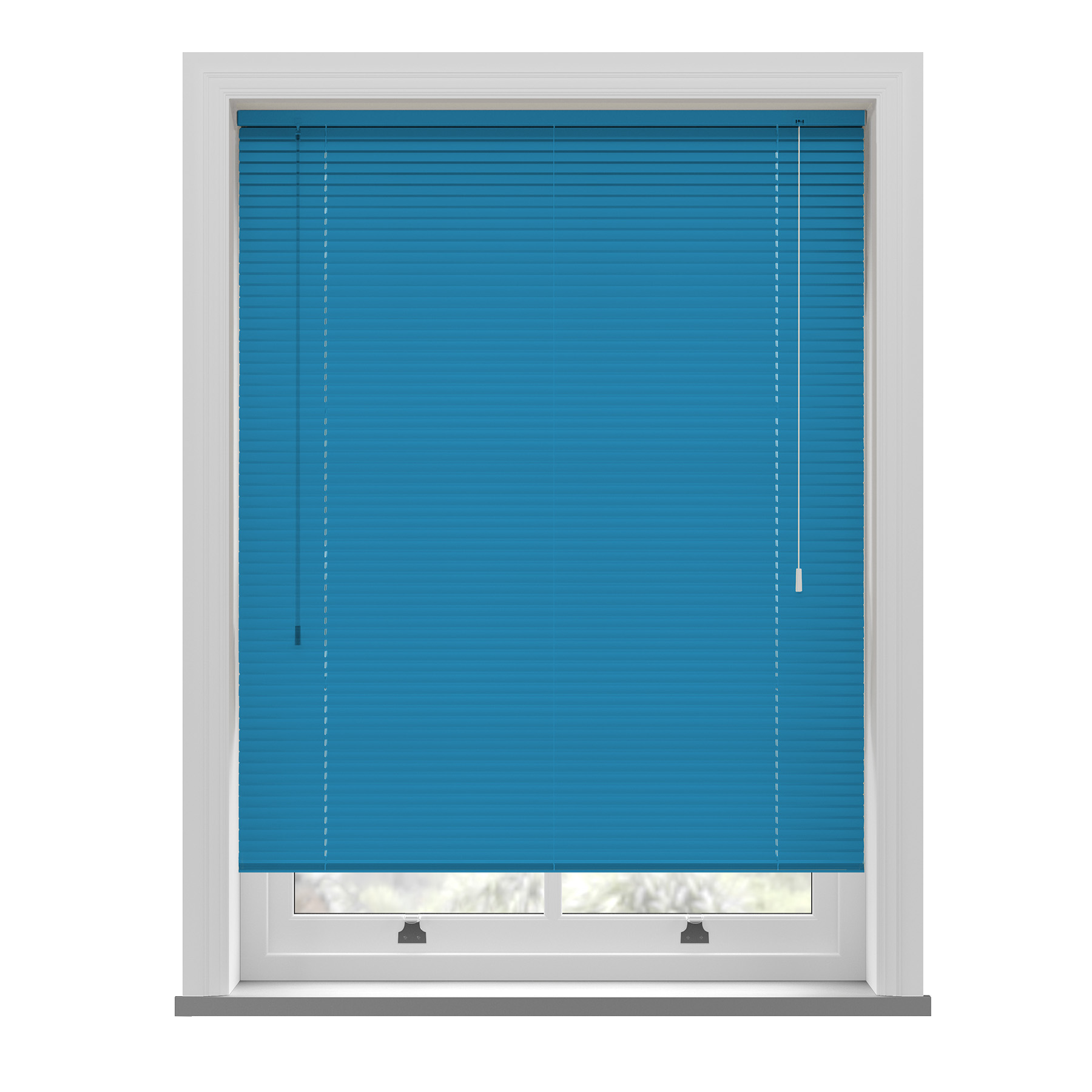Electric blue perfect fit venetian blind