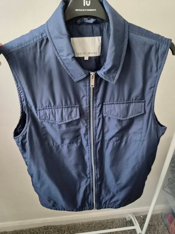 Mens Navy padded vest. Size small by Casual Friday