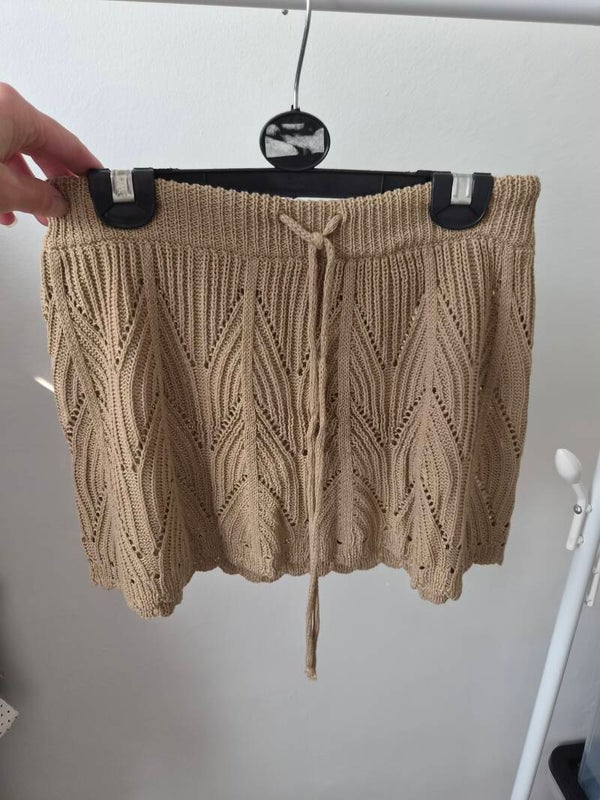 Brown cover up short skirt. Size small