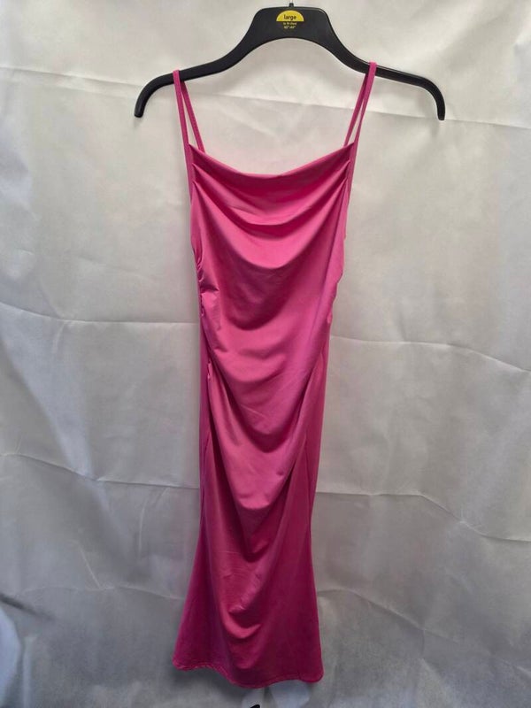 Long pink dress in size extra small