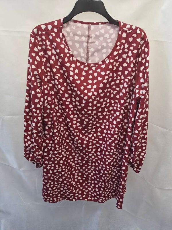 Rusty brown long sleeve dress  in size 3XL