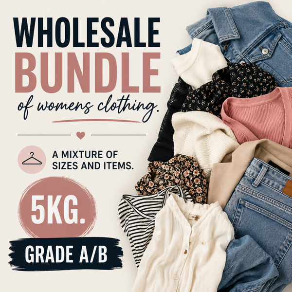 Wholesale bundle 5kg of Women's clothing.  Grade A/B