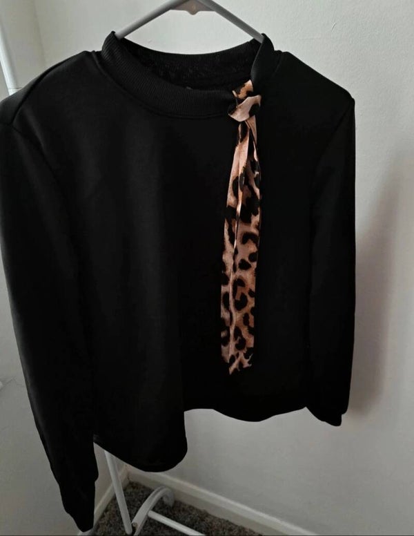 Black jumper by Shein. Size medium