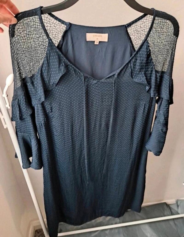 Navy spot dress. Size 12 by Cream