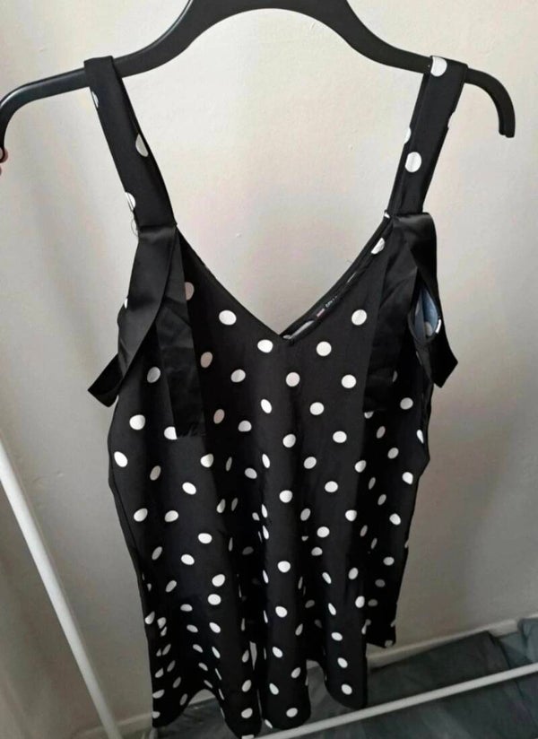 Black/white spot dress. Size 12 by Collection London