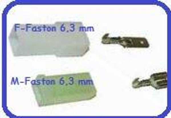 X1 Faston universal Anschluss  - 6,3 m C000139F set 5 Stück