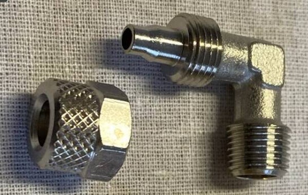 FRANCIS Illy ANSCHLUSS KIT1/8 A ø 4/6 VERNICKELT