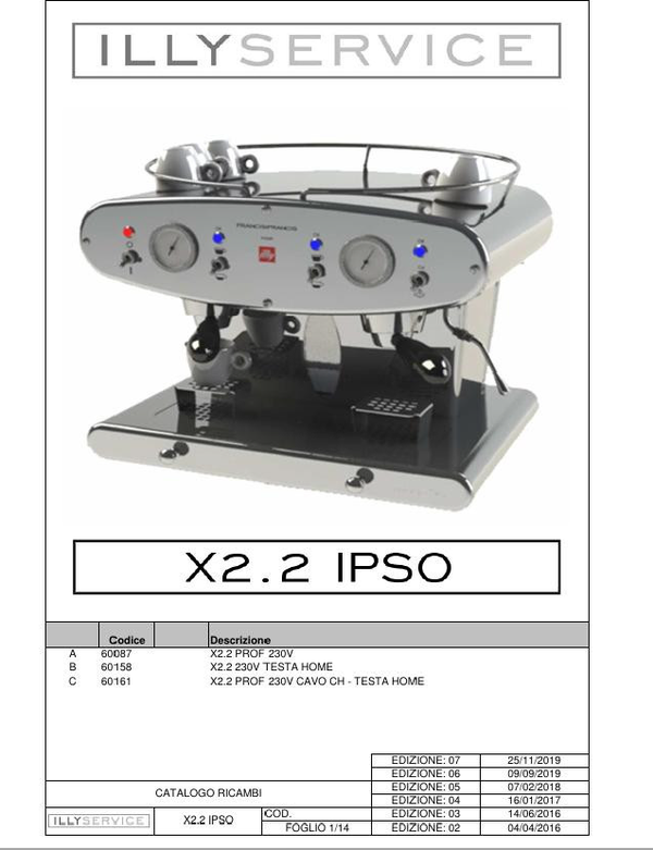 Francis X.1 & 2.2-MANOMETRE X1/2.2 ORIGINE FRANCIS-Illy - 100186501 - C000167
