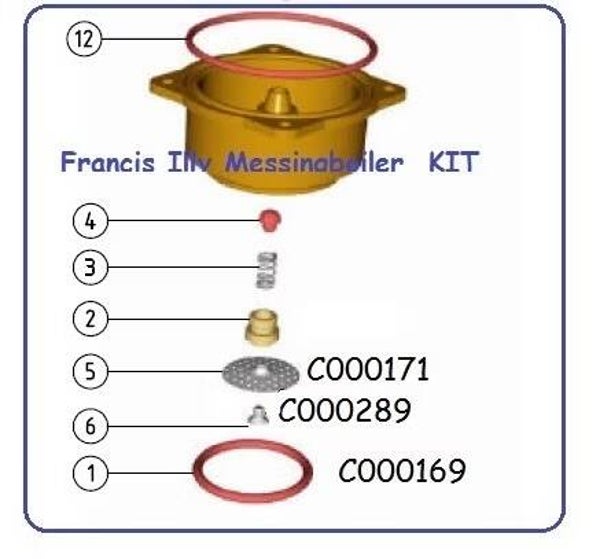 Francis Schraube C000289 M4x8 VA Sieb Befestigung pos 6
