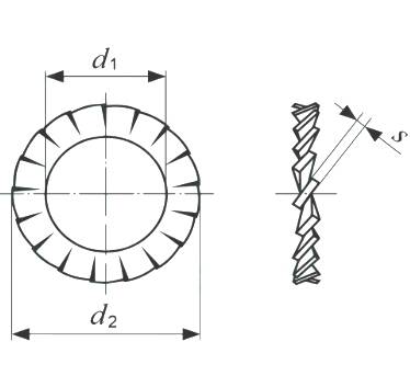 Francis X C000085 M3 ROSETTA DENTELLATA EST. M4 UNI8842-A 2 M3 UNI8842-A ext. tab w asher