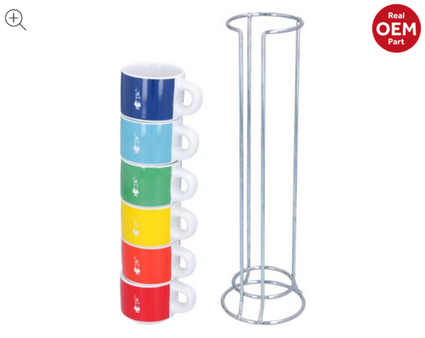 SET 6 TASSEN BIALETTI MEHRFARBIG