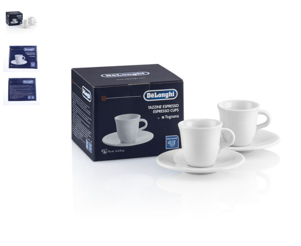 DLSC308 Espressotassen aus Porzellan, 70ml, 2er-Set