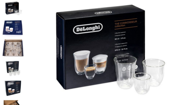 DLSC302 Connoisseur-Kollektion Set Cappuccino- und 2 Latte Macchiato (doppelwandige Gläser)