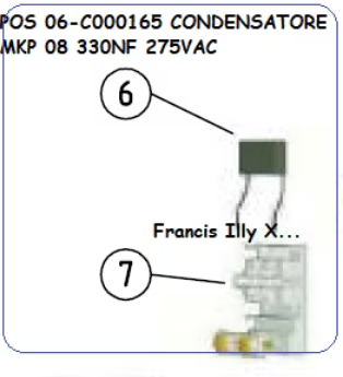 FRANCIS X1-7 C000165- CONDENSATORE MKP 08 220-330NF 275VAC