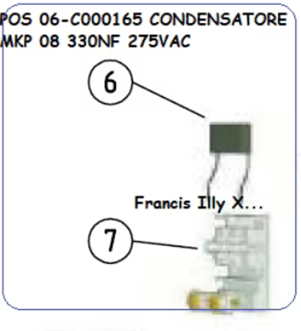 FRANCIS X1-7 C000- CONDENSATORE MKP 08 220-