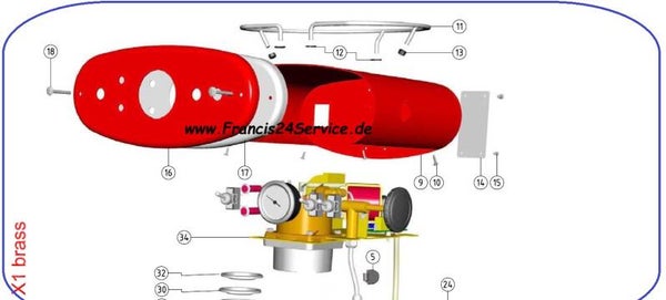 FrancisFrancis X1.. Gehäuse Schrauben VA C000300