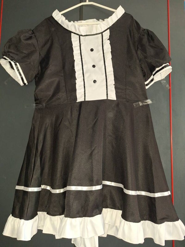 Dienstmädchenkleid schwarz  5XL