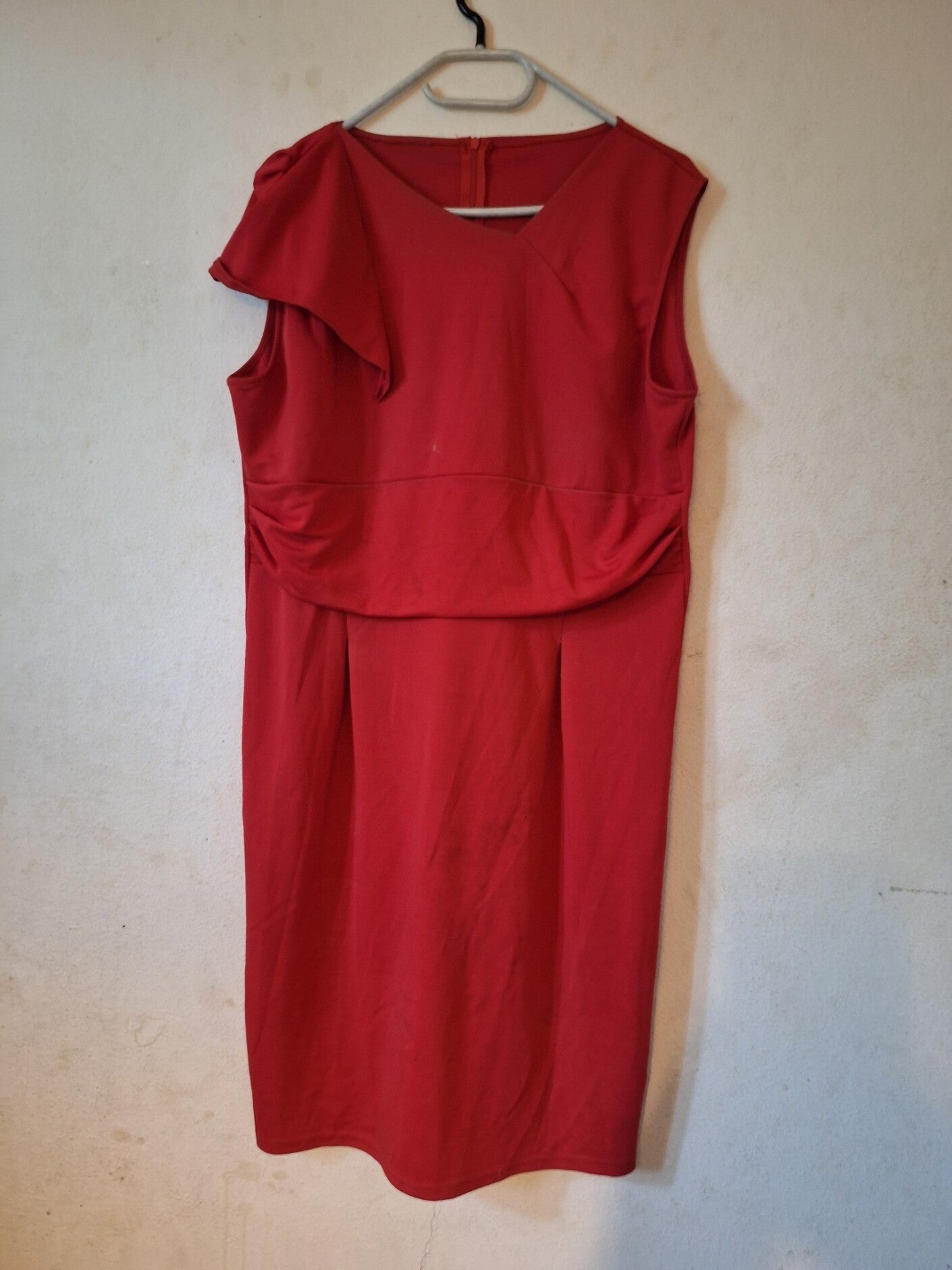 schönes rotes Sommerkleid  Grösse  50