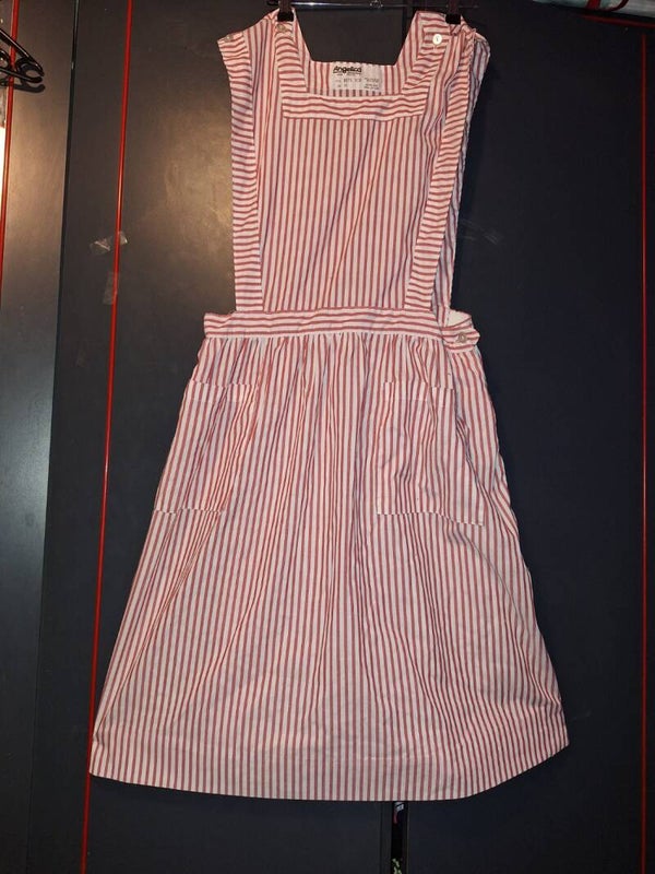Nurse- Krankenschwester Uniform rotWeiss gestreift Gr 40/42