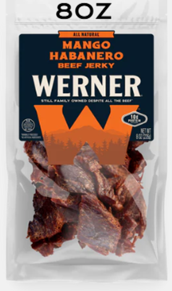 WERNER BEEF JERKY MANGO HABANERO