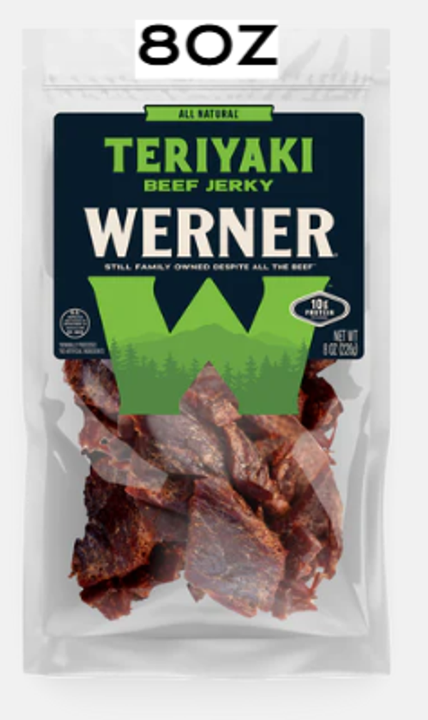 WERNER BEEF JERKY TERIYAKI