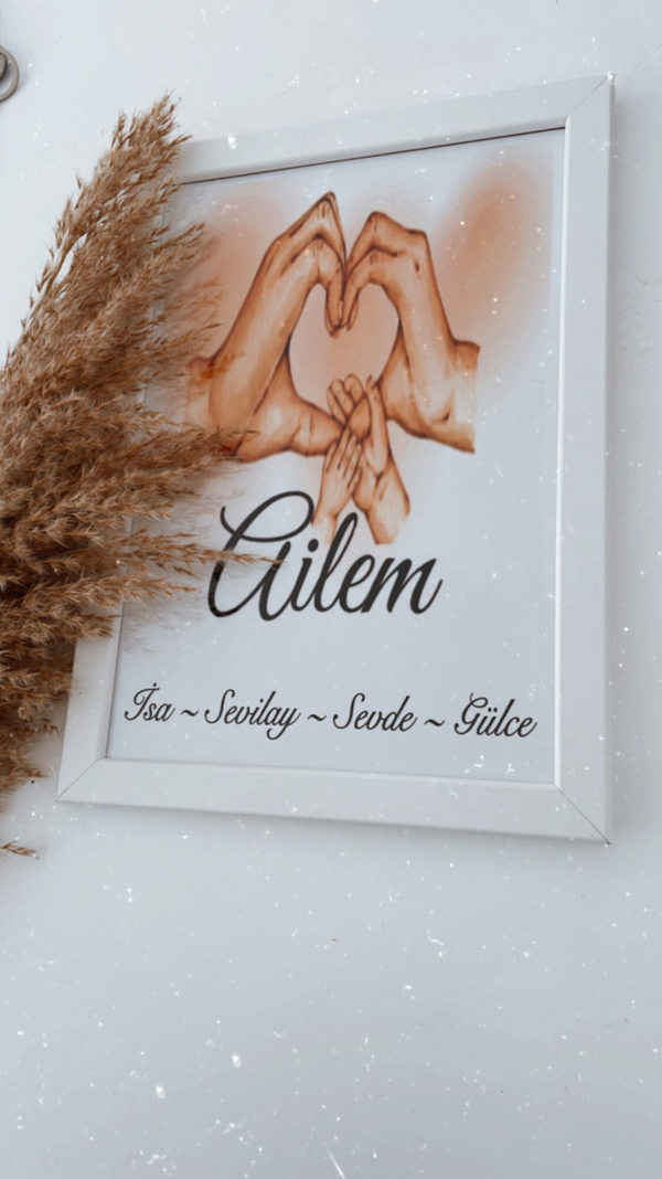 personalisierte Bilderrahmen für Familie