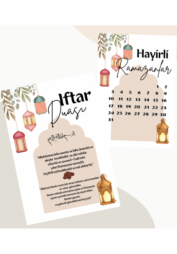 Ramadan Kalender & İftar Duasi