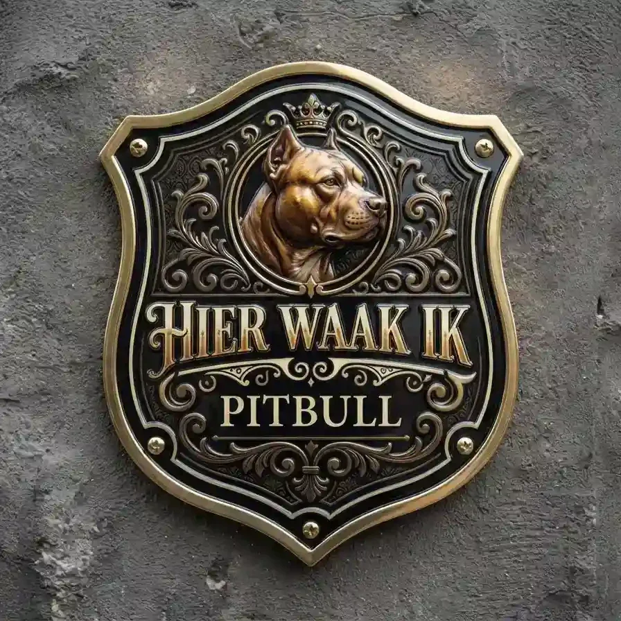 Acryl 4mm Pitbull Waakbord Schild