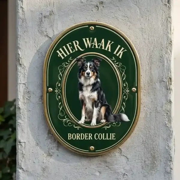 Waakbord Border Collie - Acryl 4mm
