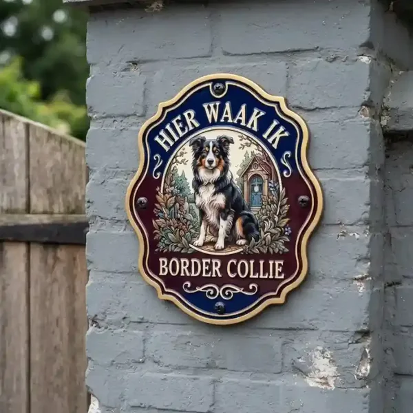 Waakbord Border Collie - Acryl 4mm