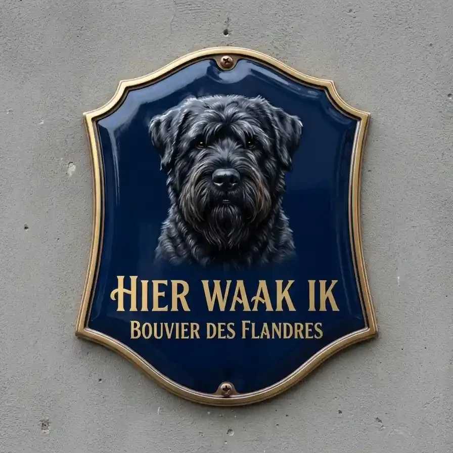 Acryl 4mm Waakbord Bouvier des Flandres