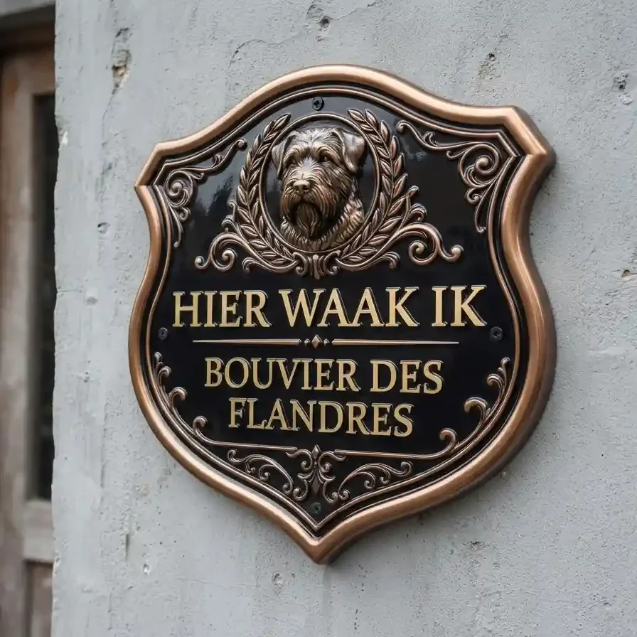 ​Acryl Waakbord Bouvier Des Flandres 25x30 / 35x40