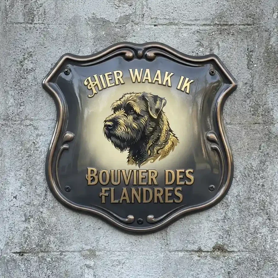 Acryl Waakbord Bouvier des Flandres Schild