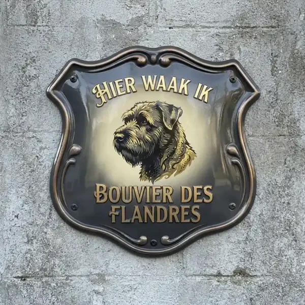 Acryl Waakbord Bouvier des Flandres Schild